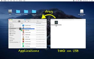 <b>Install Photon Workshop</b><br/>Insert the USB stick and open the DMG file. Drag the Photon Workshop app into your Applications folder.<br/><br/>