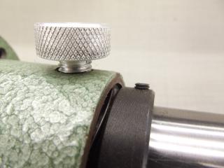 Non-marring aluminium spindle lock knob